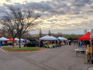 Pickle Cottage booth at a local farmer's market.