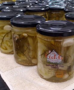 Jars of our Southwest Dilly Green Tomatoes